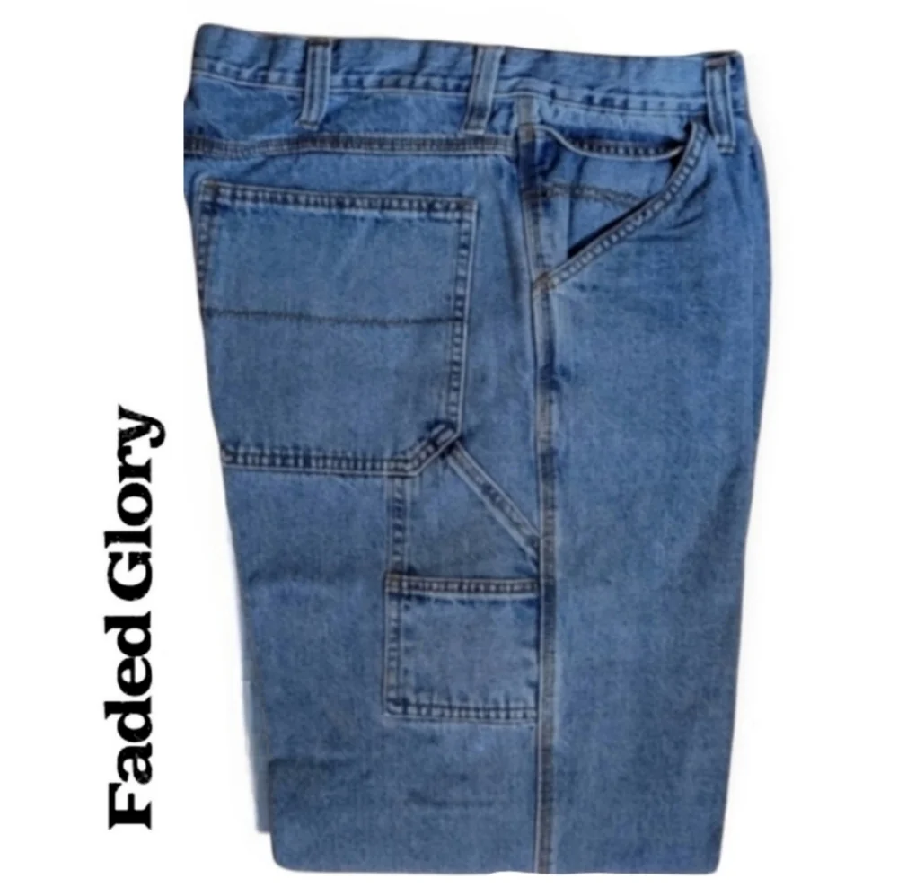 Faded Glory Denim Carpenter Jeans Size 42 X 30